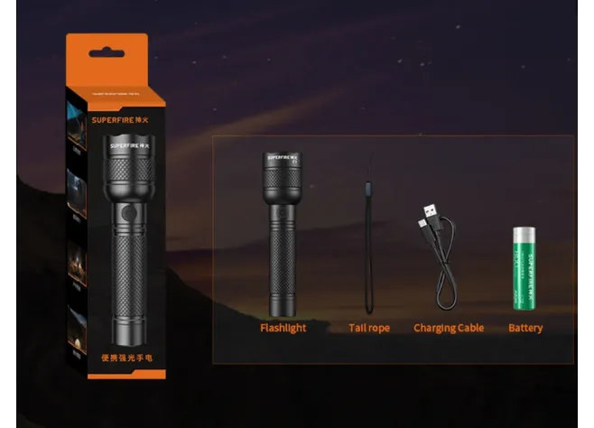 Фонарь Superfire F1-S Black Фото 4